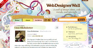 web designer wall website